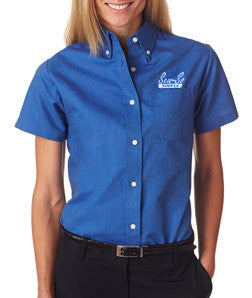 Ladies Short Sleeve Corporate Oxford Shirt