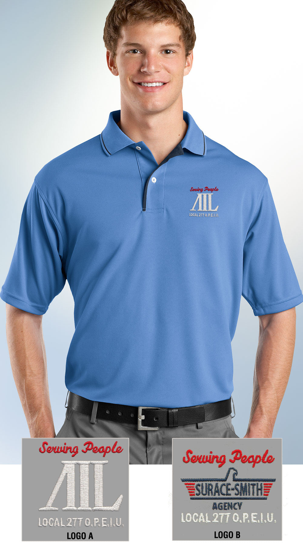Sport-Tek K467 Dri-Mesh Polo with Tipped Collar and Piping