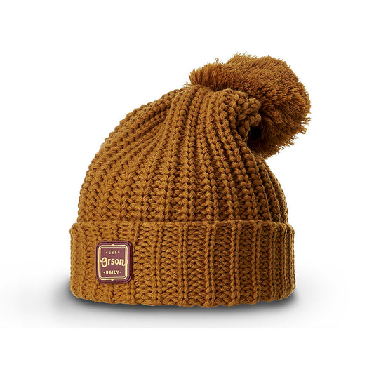 Richardson Chunk Cable Beanie With Cuff & Pom