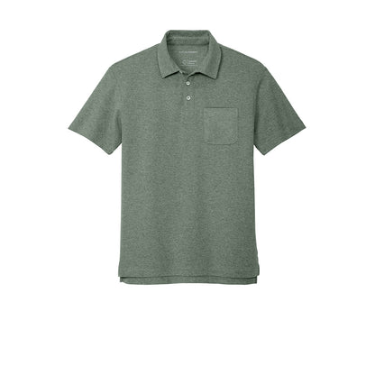 #Port Authority C-FREE Cotton Blend Pique Pocket Polo