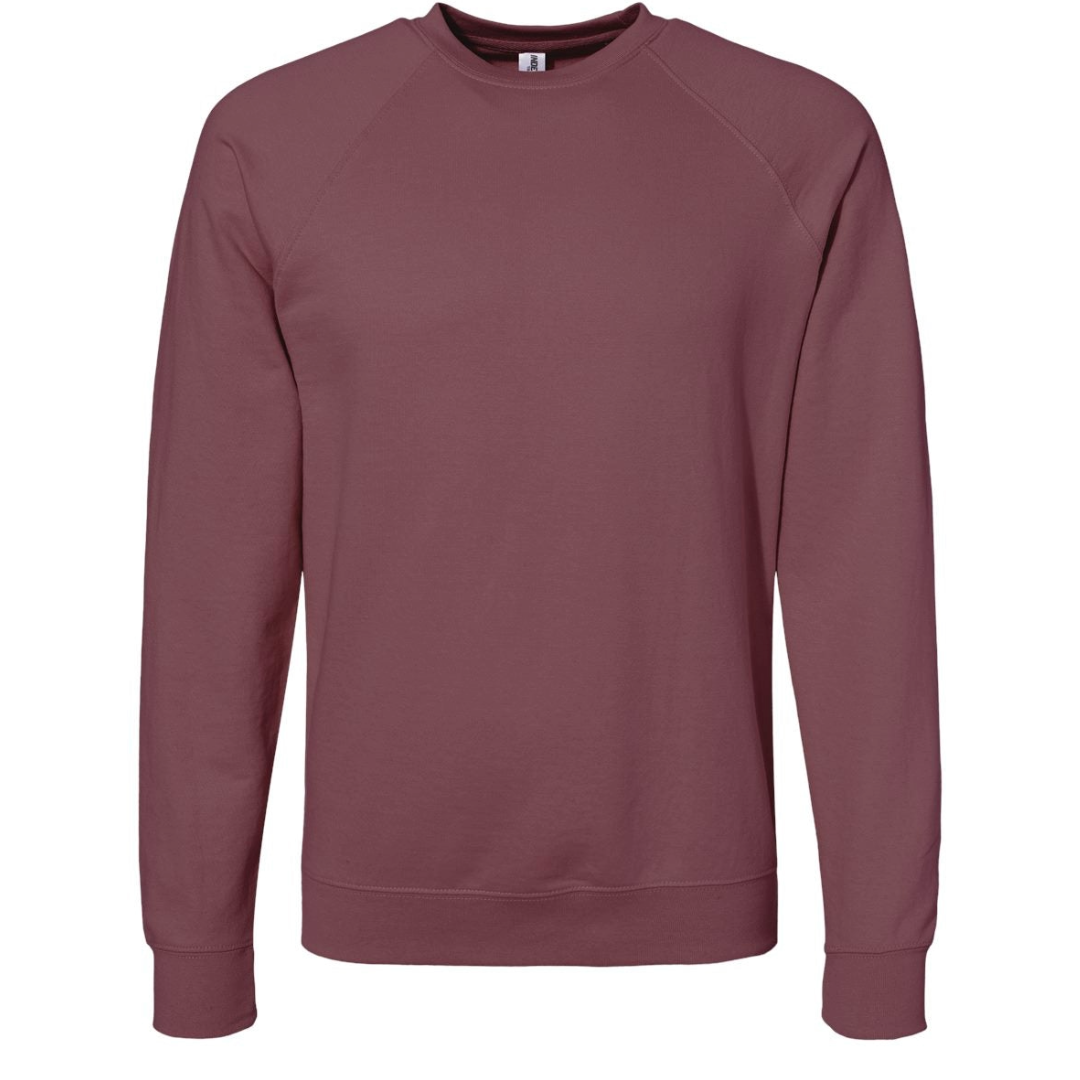 Independent Trading Co. Lightweight Terry Crewneck, Full Color