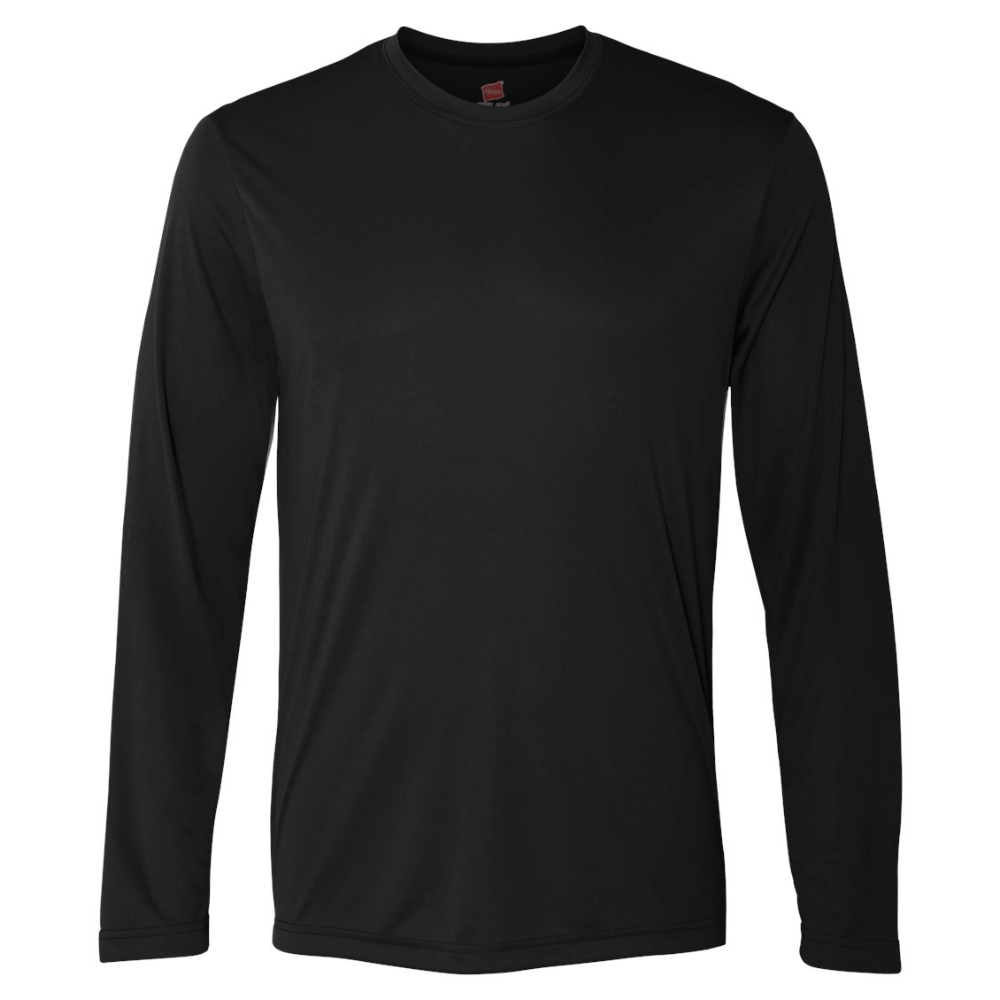 Hanes Cool Dri Long Sleeve Performance Shirt, Printed