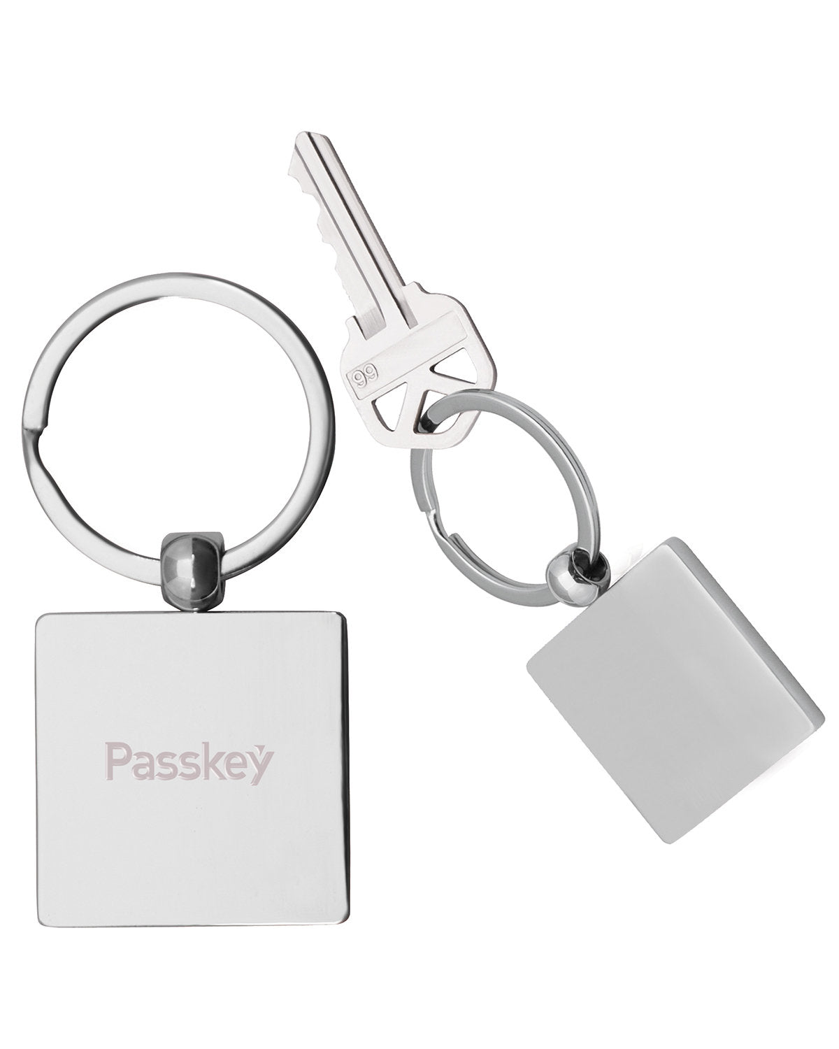 Square Metal Key Chain