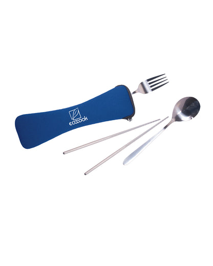 # Travel Cutlery Set In Zip Pouch