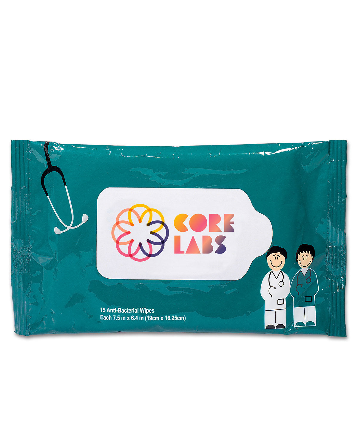 Antibacterial Pouch Wipes Doctor And Nurse 15 Pc