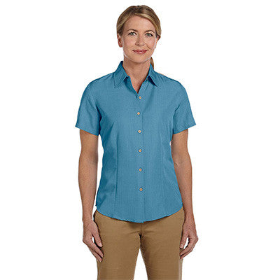 Harriton Ladies Barbados Textured Camp Shirt - Company Apparel – EZ  Corporate Clothing