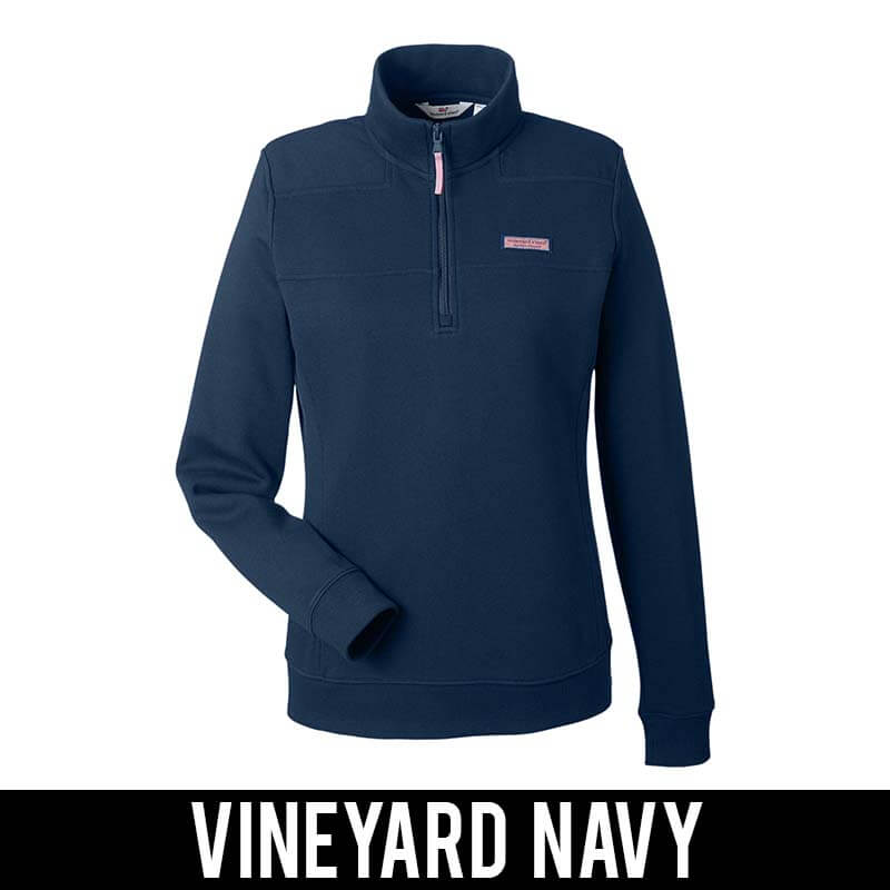 Boston Red Sox Vineyard Vines Women's Shep Shirt Quarter-Zip Sweatshirt -  Navy