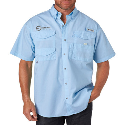 Blue Monogrammed Men's Columbia PFG - Long Sleeve - Fishing Shirt