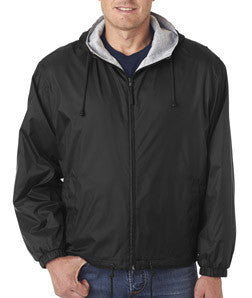 Windbreaker jacket clearance with sweatshirt lining