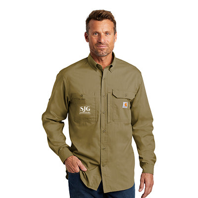 Carhartt Solid Long-Sleeve Button-Down Shirt – EZ Corporate Clothing