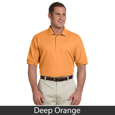 Wes & Willy Classic Short Sleeve Pique Polo/Orange