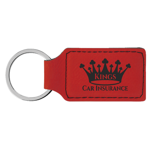 Louisville Cardinals Square Leatherette Key Chain