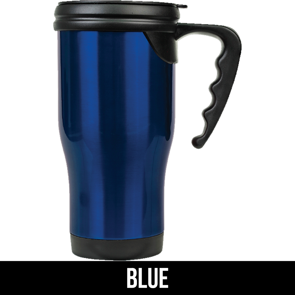 16oz Plastic-Free Travel Mug - Navy Blue (Without Logo Temporarily