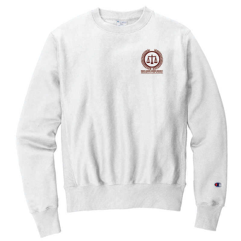 Champion Crewneck Sweatshirt, Left Chest Design - Brooklyn Law School