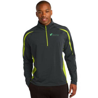 Sport-Tek Stretch 1/2-Zip Colorblock Pullover - Clean Energy Collective  Company Store