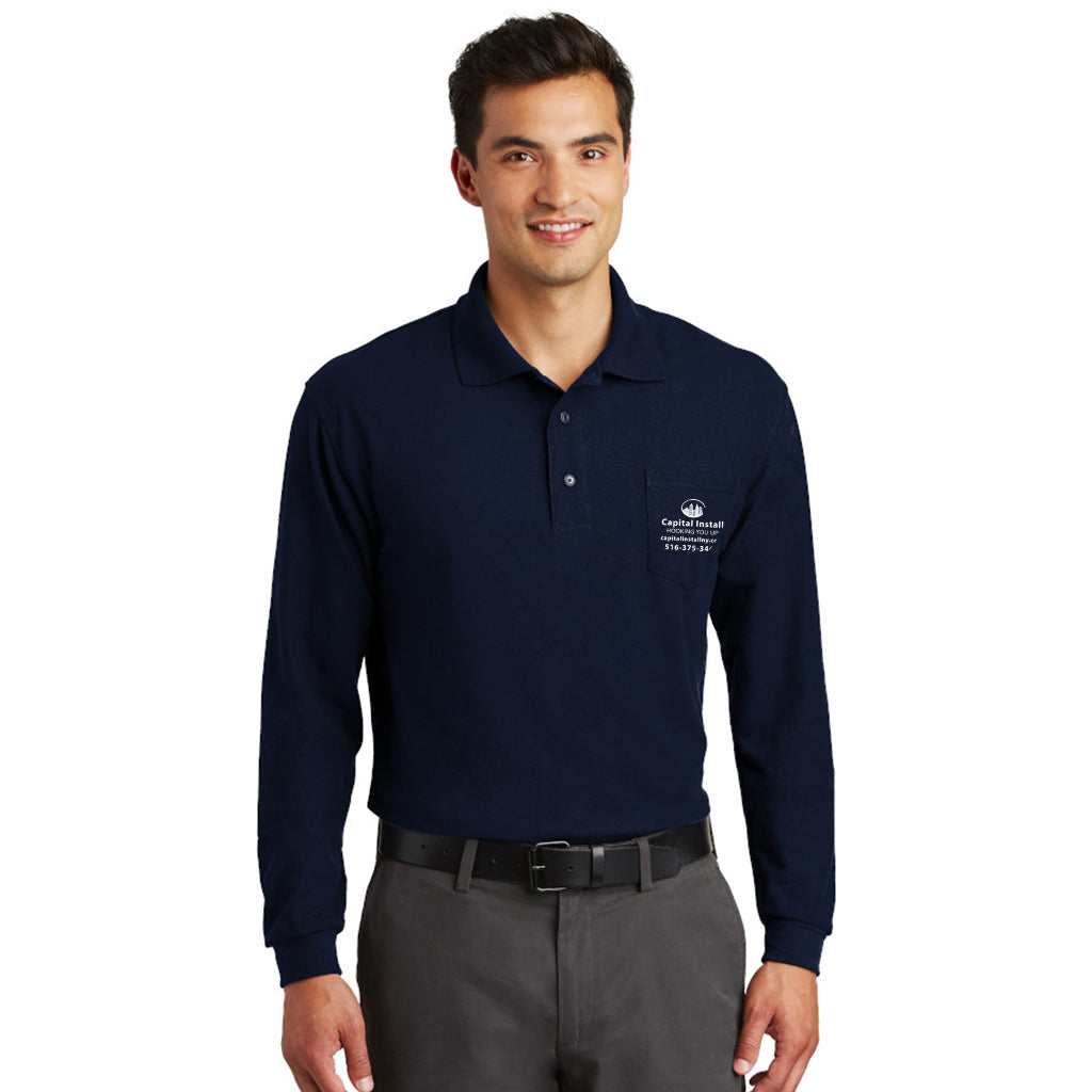 Port Authority Silk Touch™ Polo with Pocket, Product