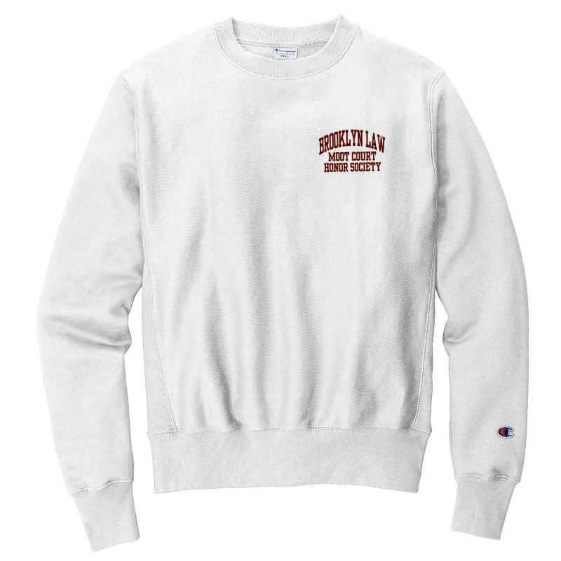 Champion Crewneck Sweatshirt, Left Chest Design - Brooklyn Law School